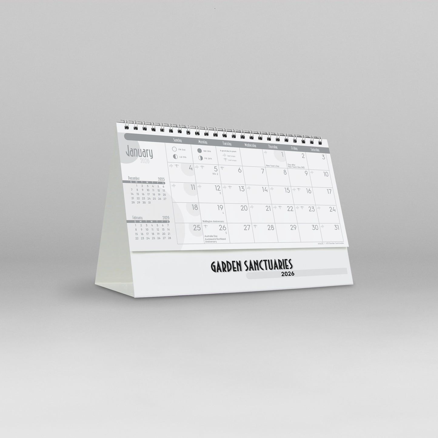 Garden Sanctuaries 2026 Tent Calendar
