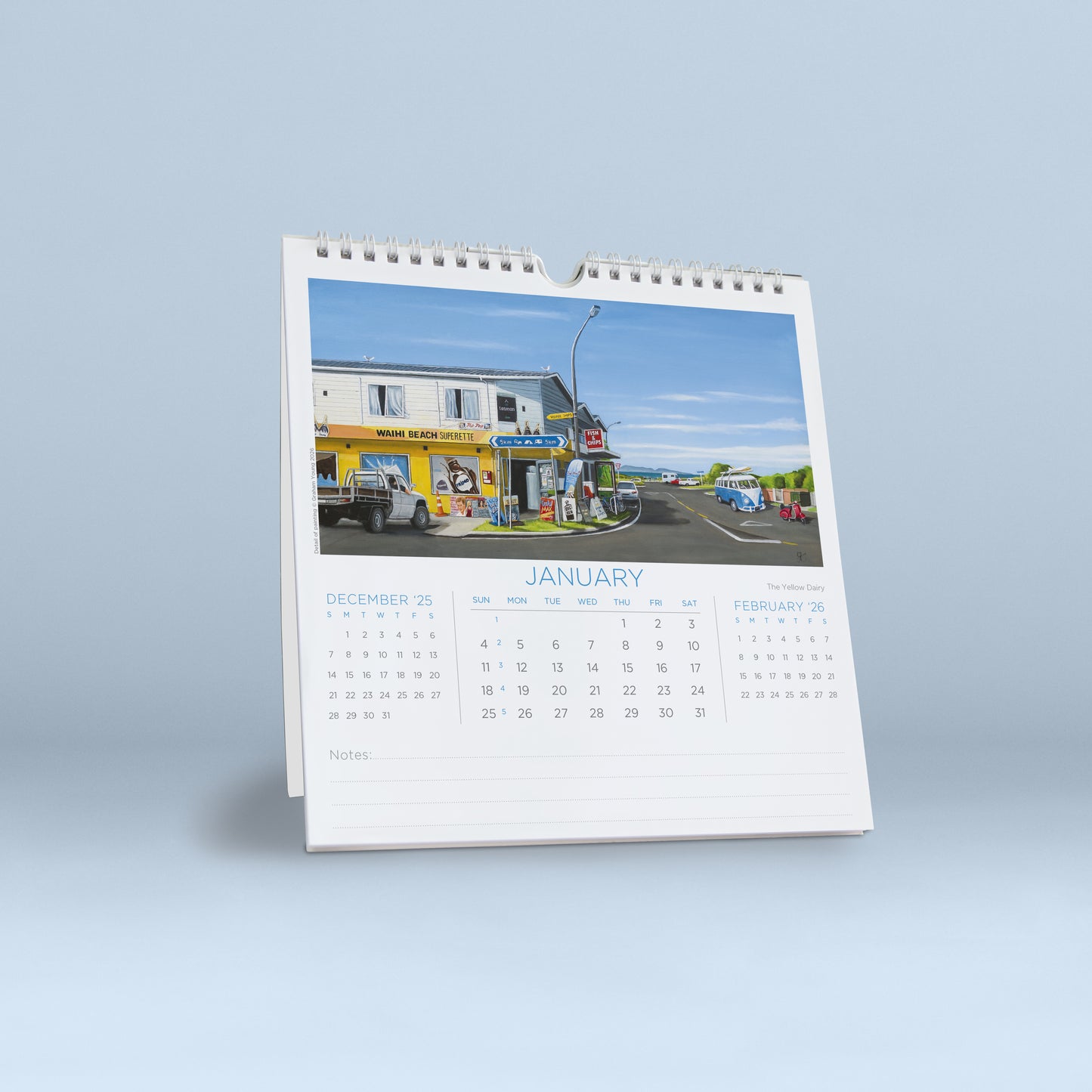 Art of Graham Young 2026 Wall/Desk Calendar