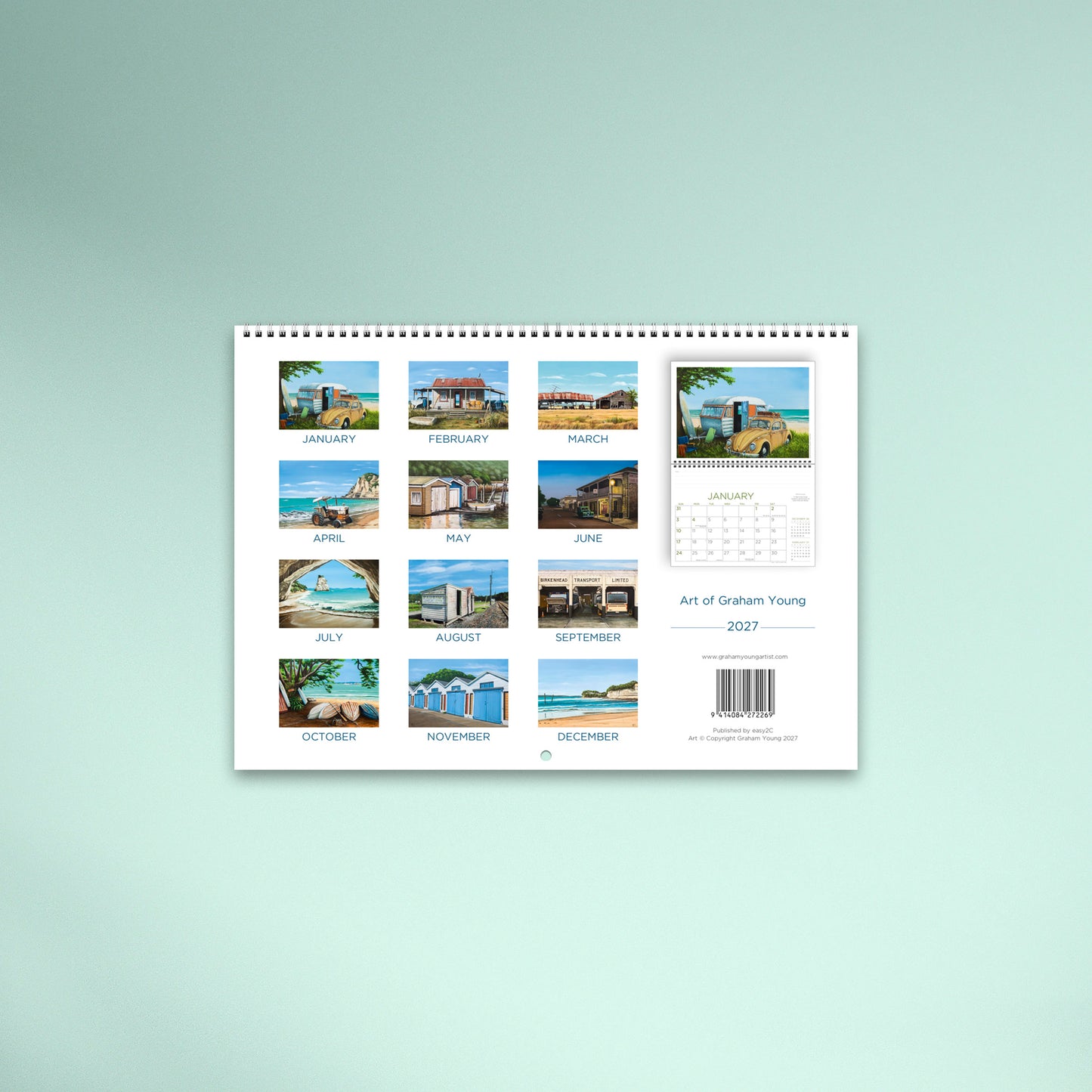 Art of Graham Young 2027 Booklet Calendar
