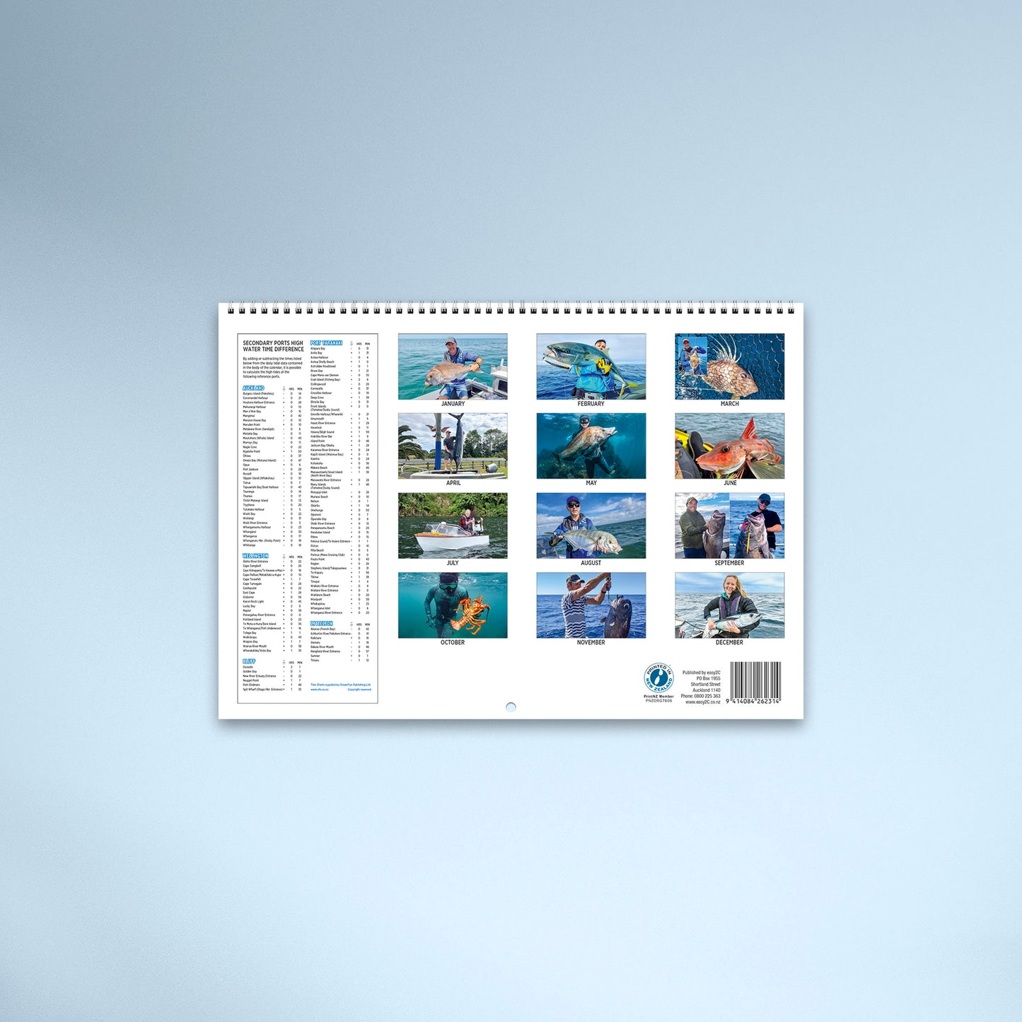 Born 2 Fish 2026 Booklet Calendar