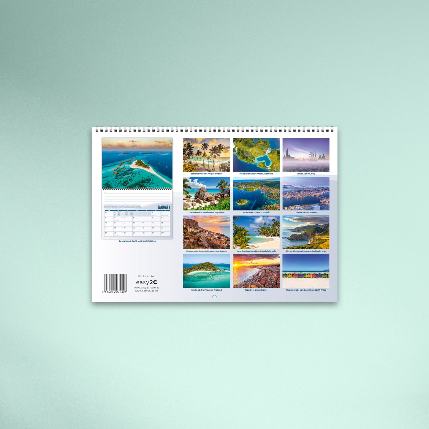 Coastlines of the World 2027 Calendar