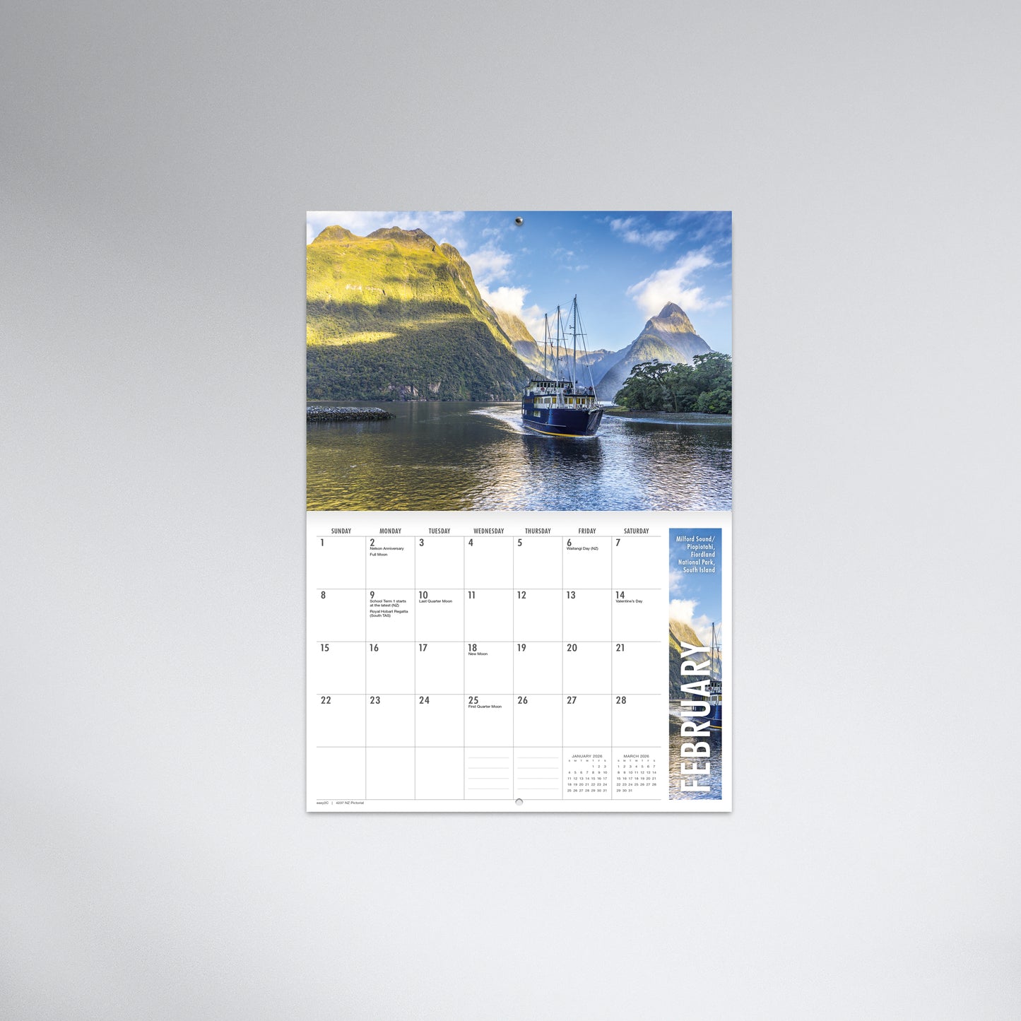 New Zealand Pictorial 2026 Booklet Calendar