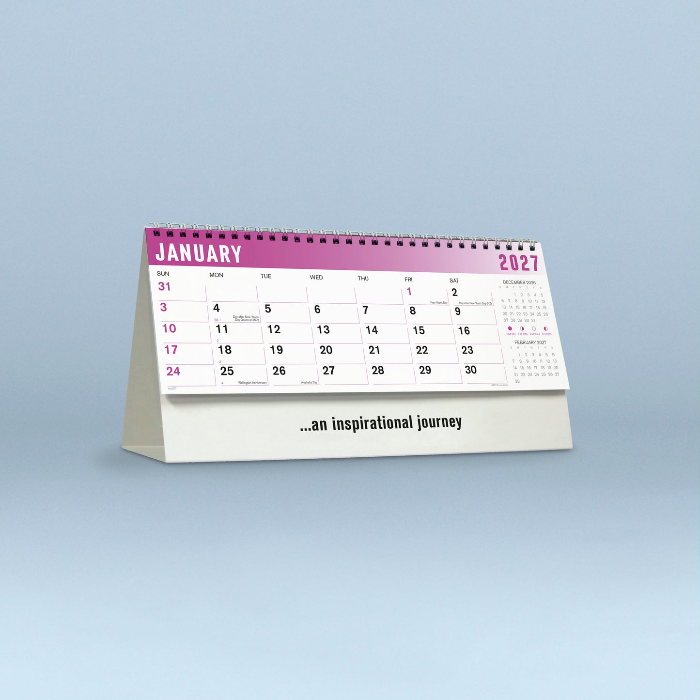 Focus Desk 2027 Calendar