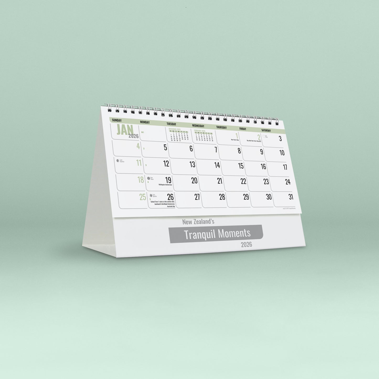 Tranquil Moments 2026 Desk Calendar