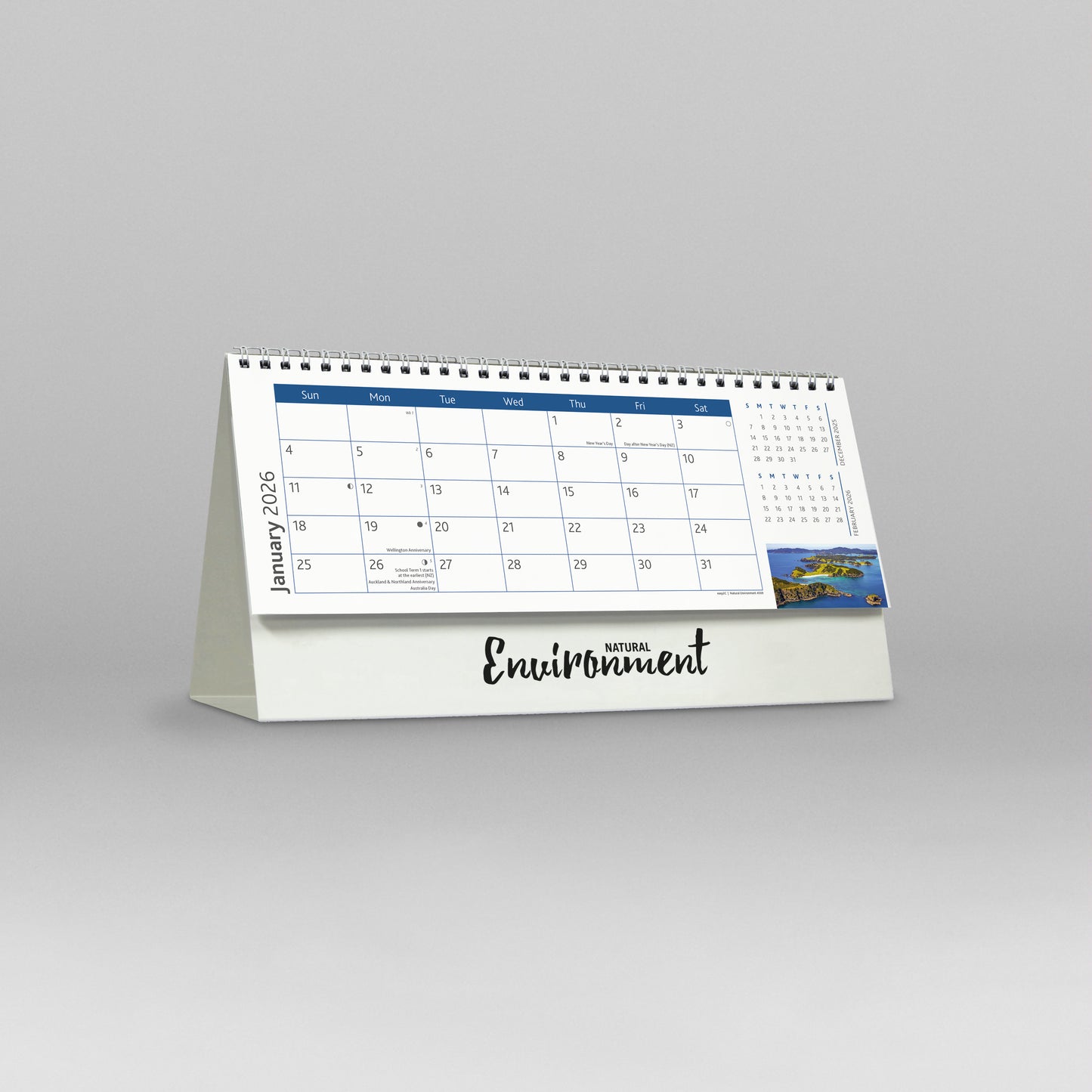 Natural Environment Large 2026 Desk Calendar