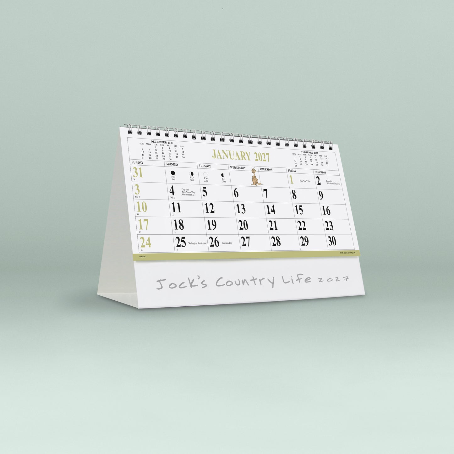 Jocks Country Life 2027 Desk Calendar