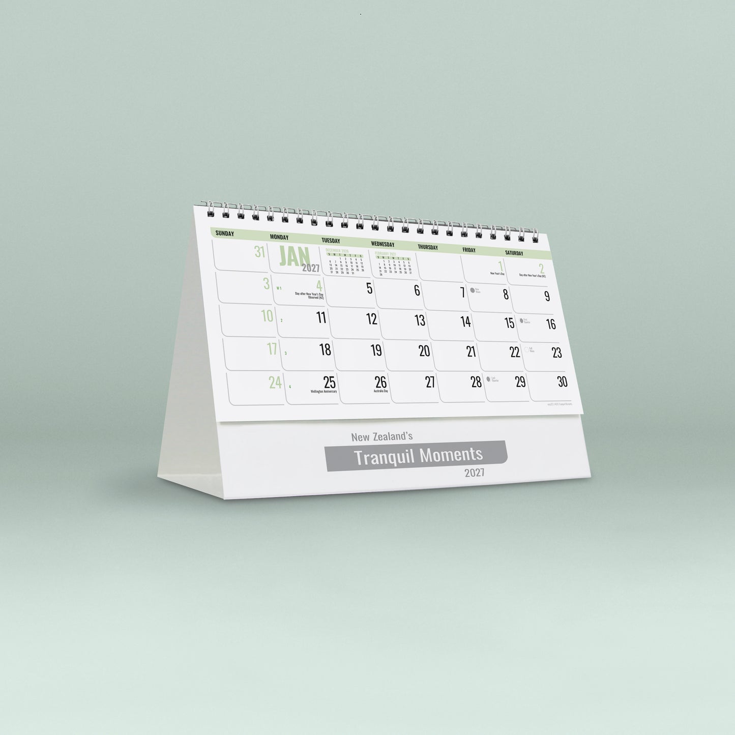 Tranquil Moments 2027 Desk Calendar