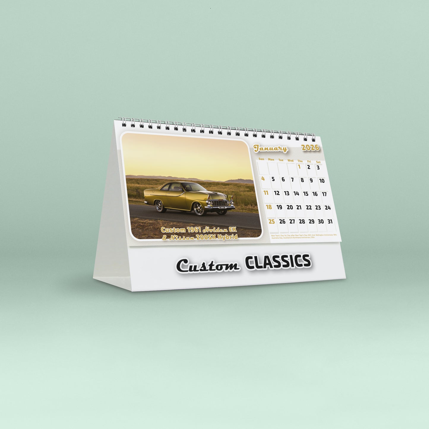 Custom Classics 2026 Tent Calendar
