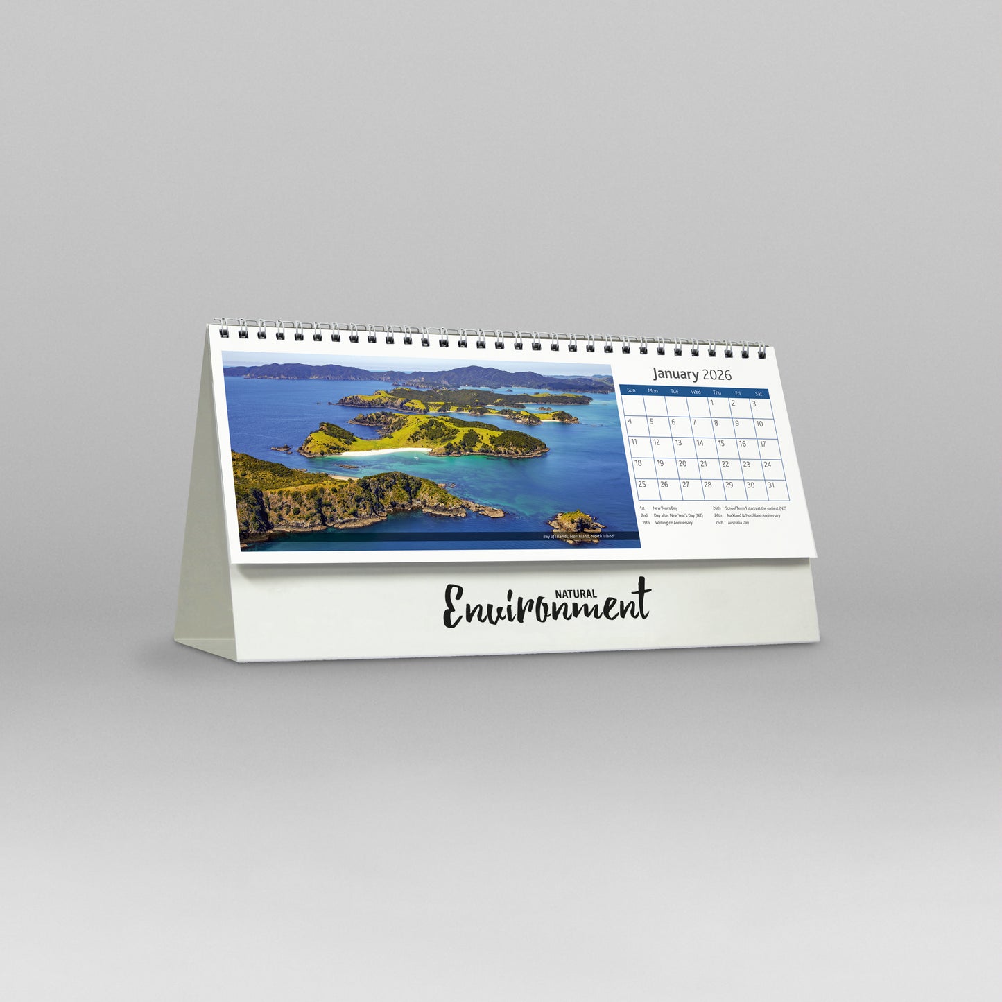 Natural Environment Large 2026 Desk Calendar