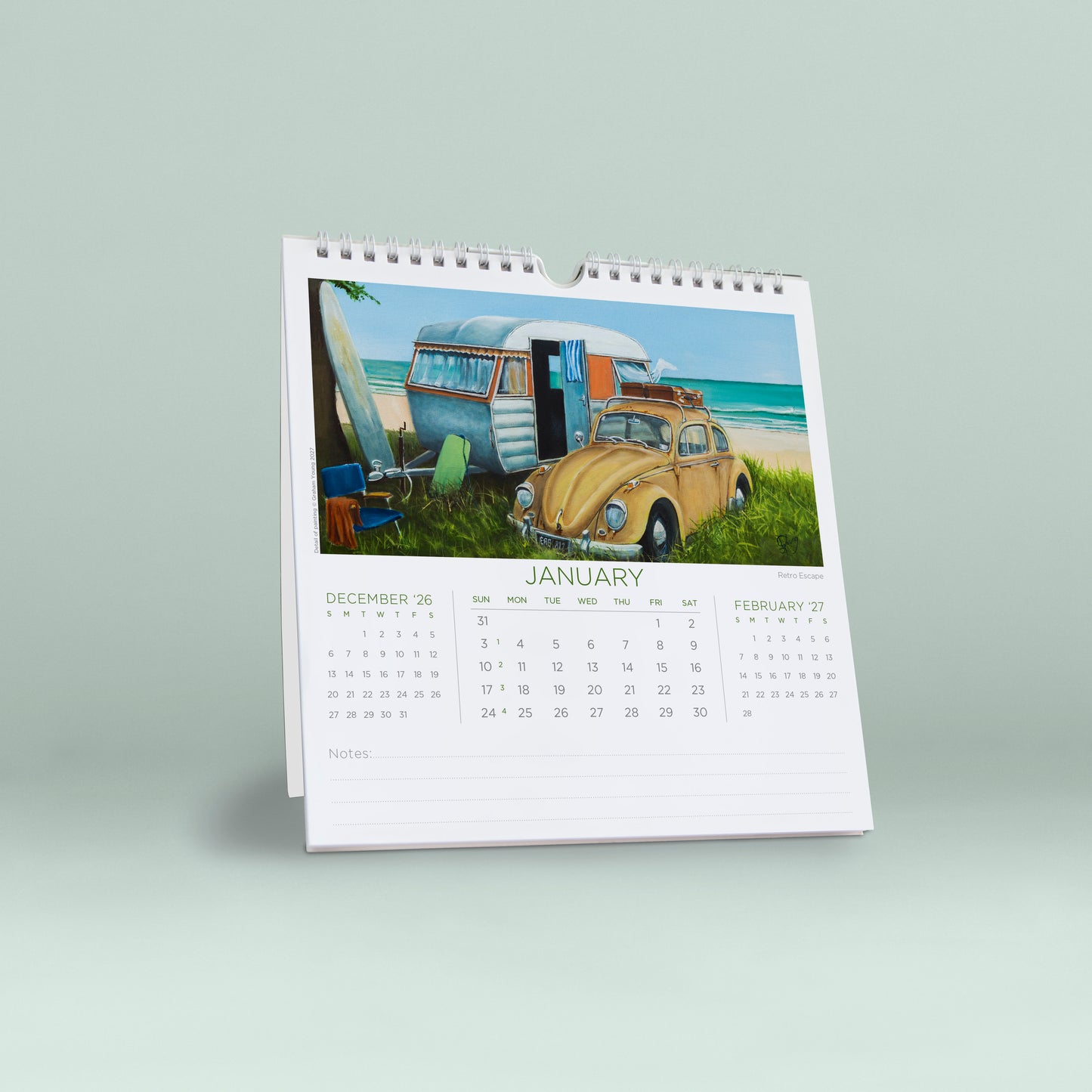 Art of Graham Young 2027 Wall/Desk Calendar