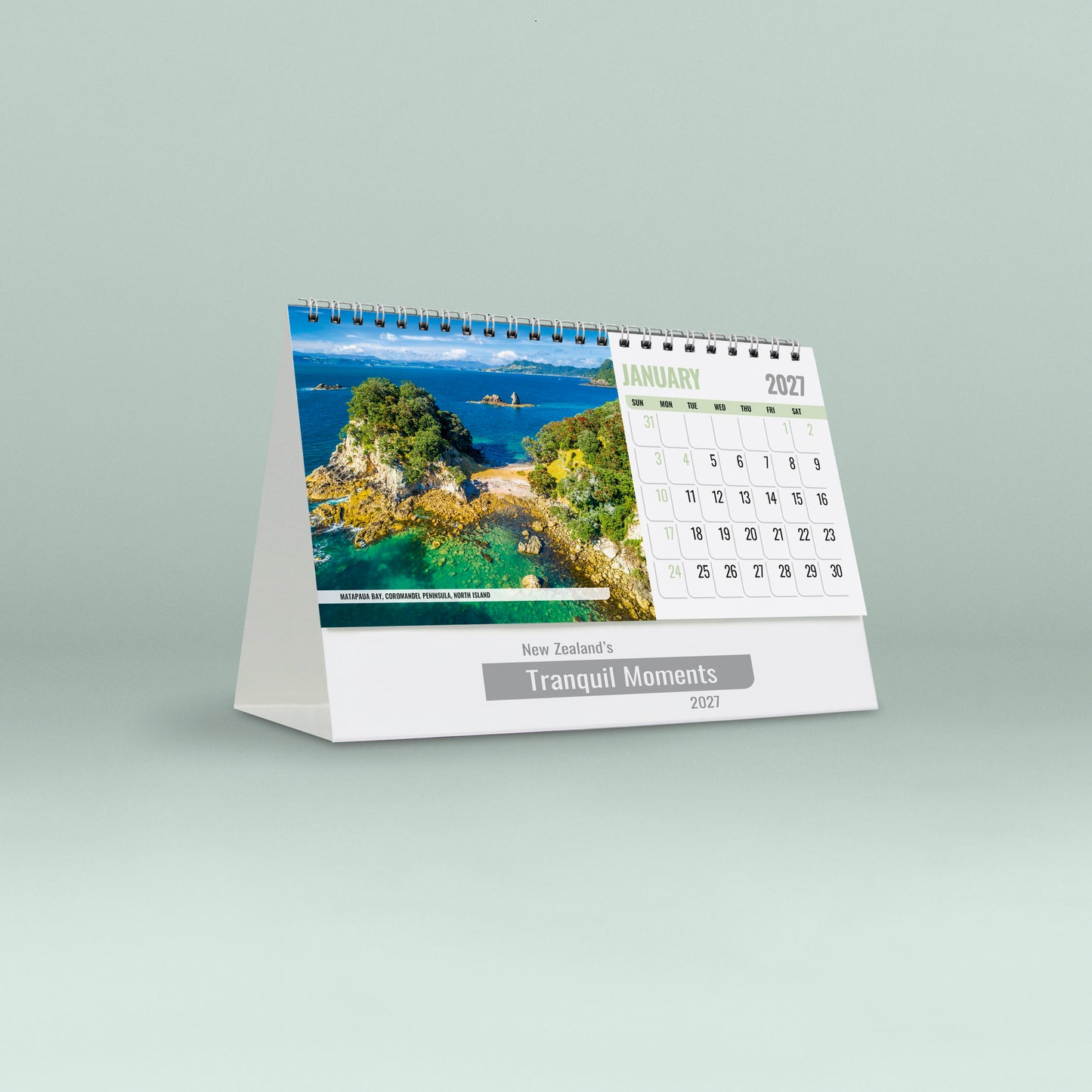Tranquil Moments 2027 Desk Calendar