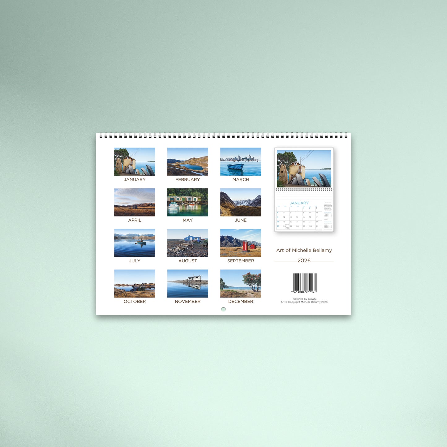 Art of Michelle Bellamy 2026 Booklet Calendar