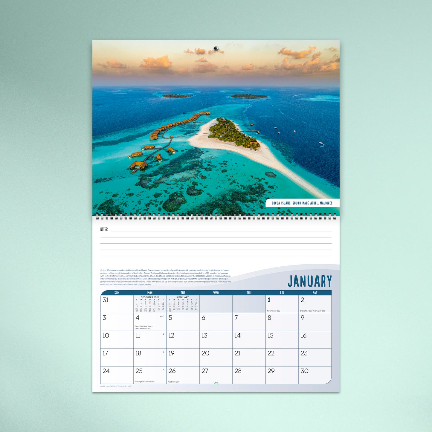 Coastlines of the World 2027 Calendar