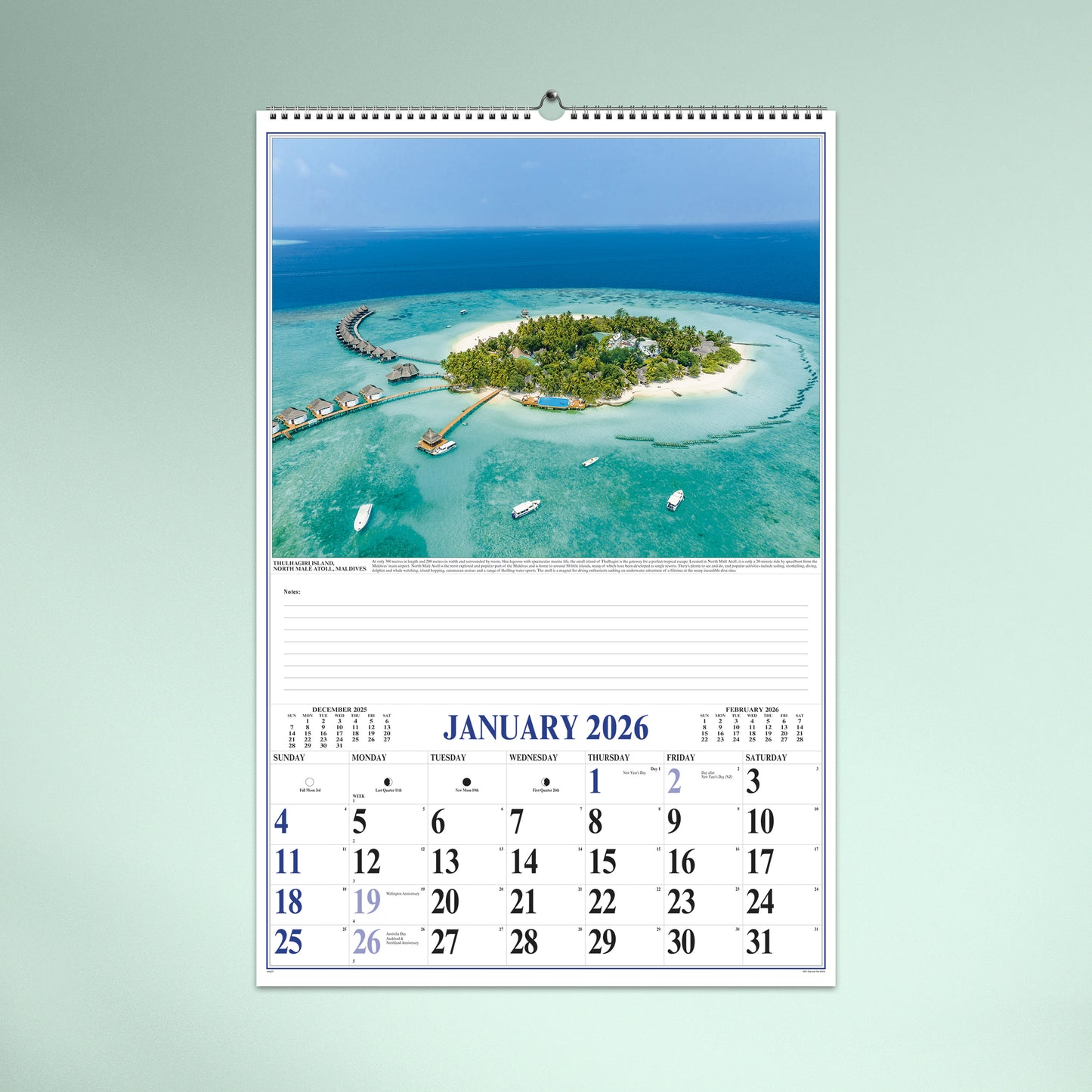 Discover the World 2026 Wall Calendar