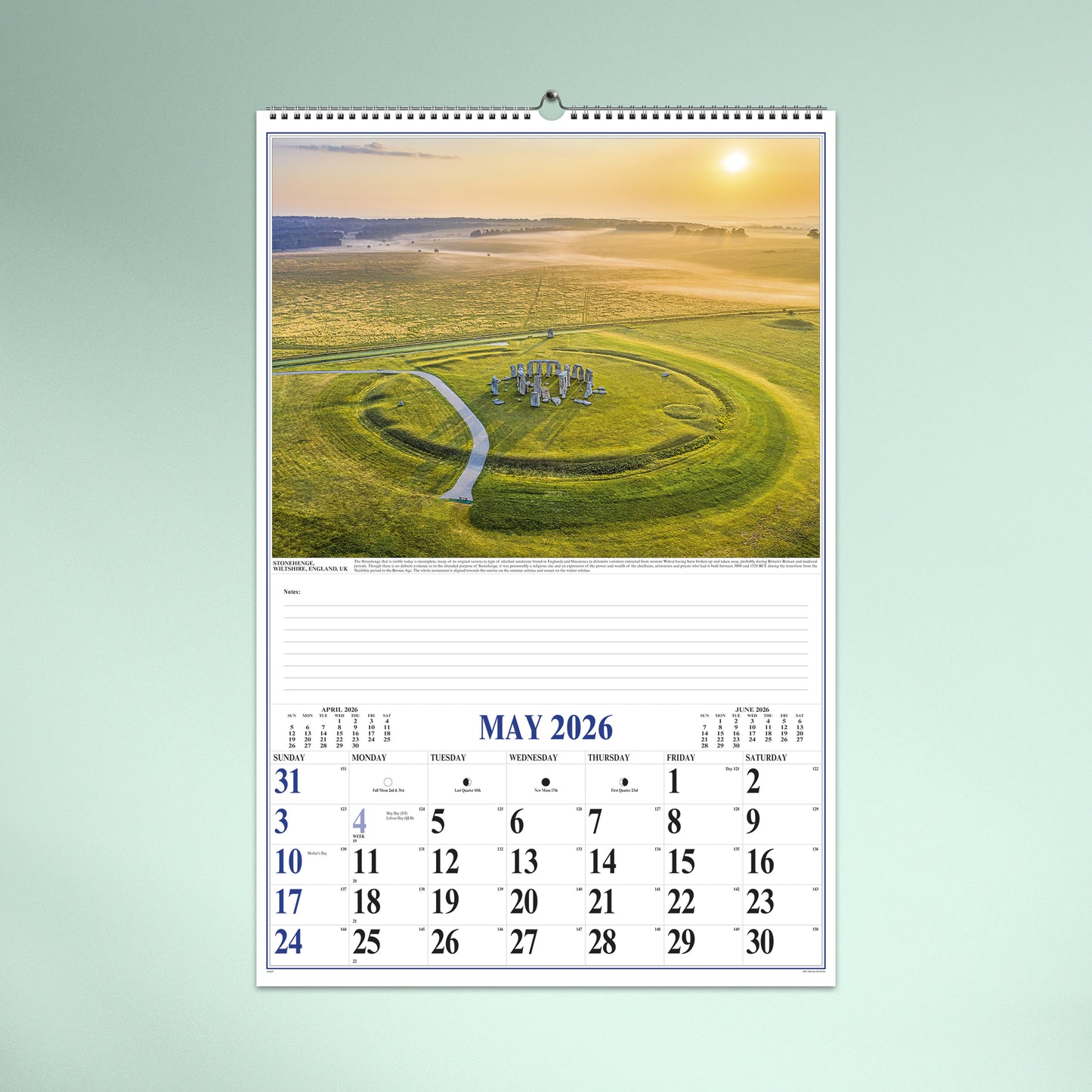 Discover the World 2026 Wall Calendar