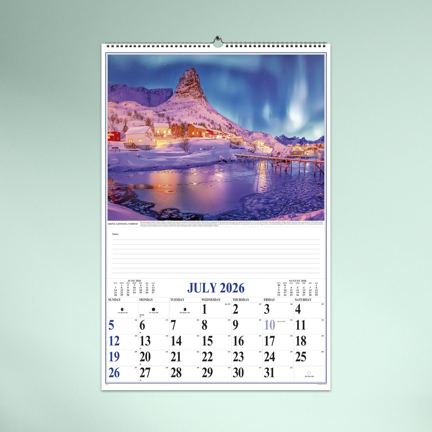 Discover the World 2026 Wall Calendar