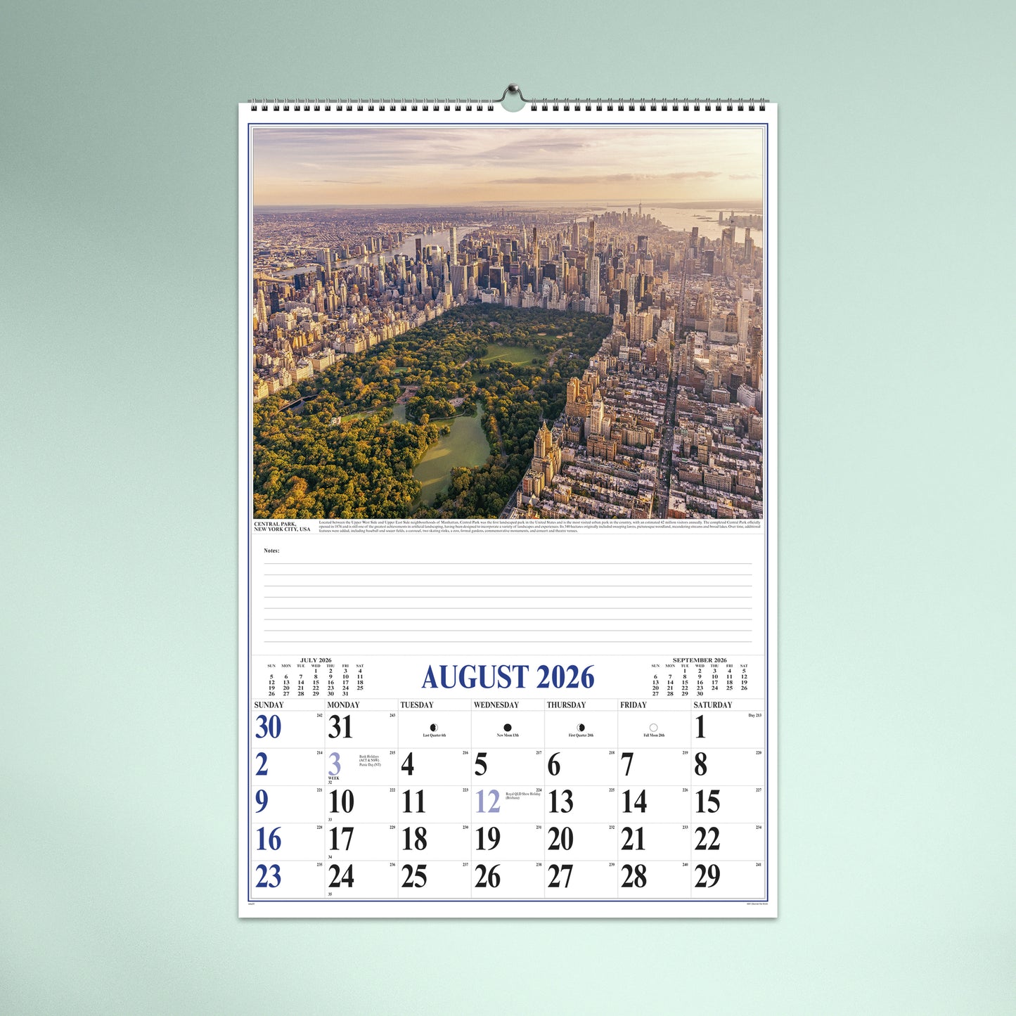 Discover the World 2026 Wall Calendar