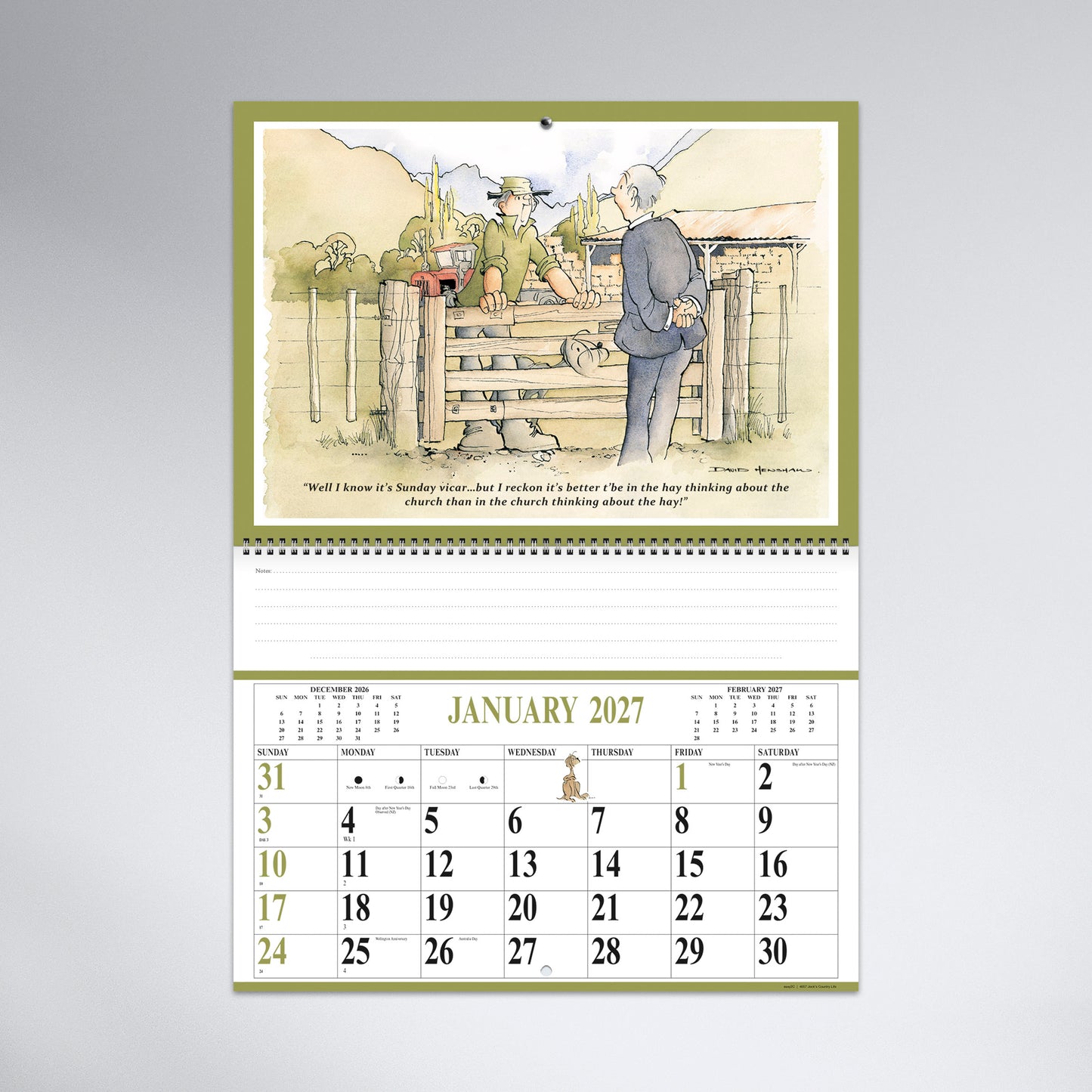 Jocks Country Life 2027 Booklet Calendar