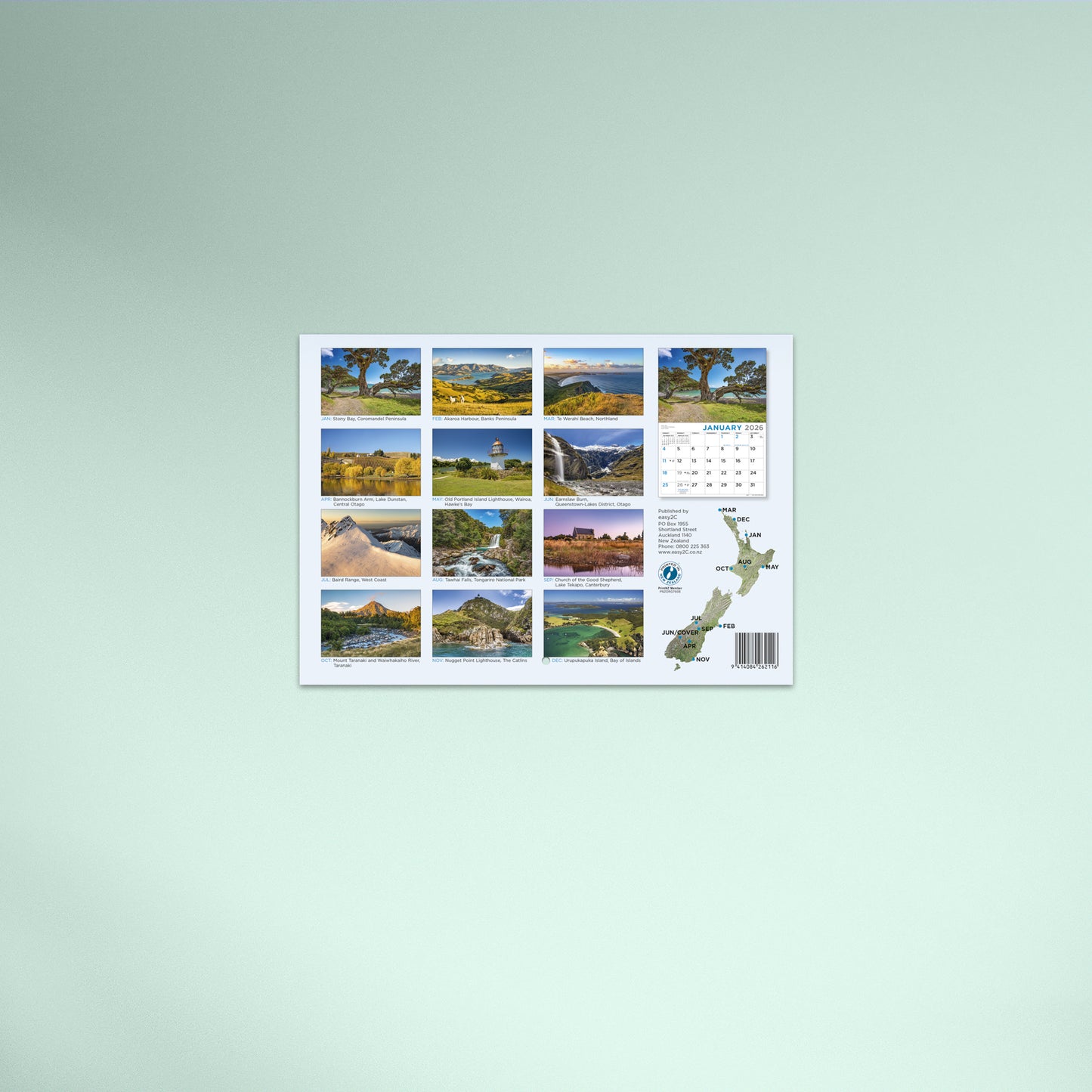 Looking at New Zealand Booklet Calendar 2026