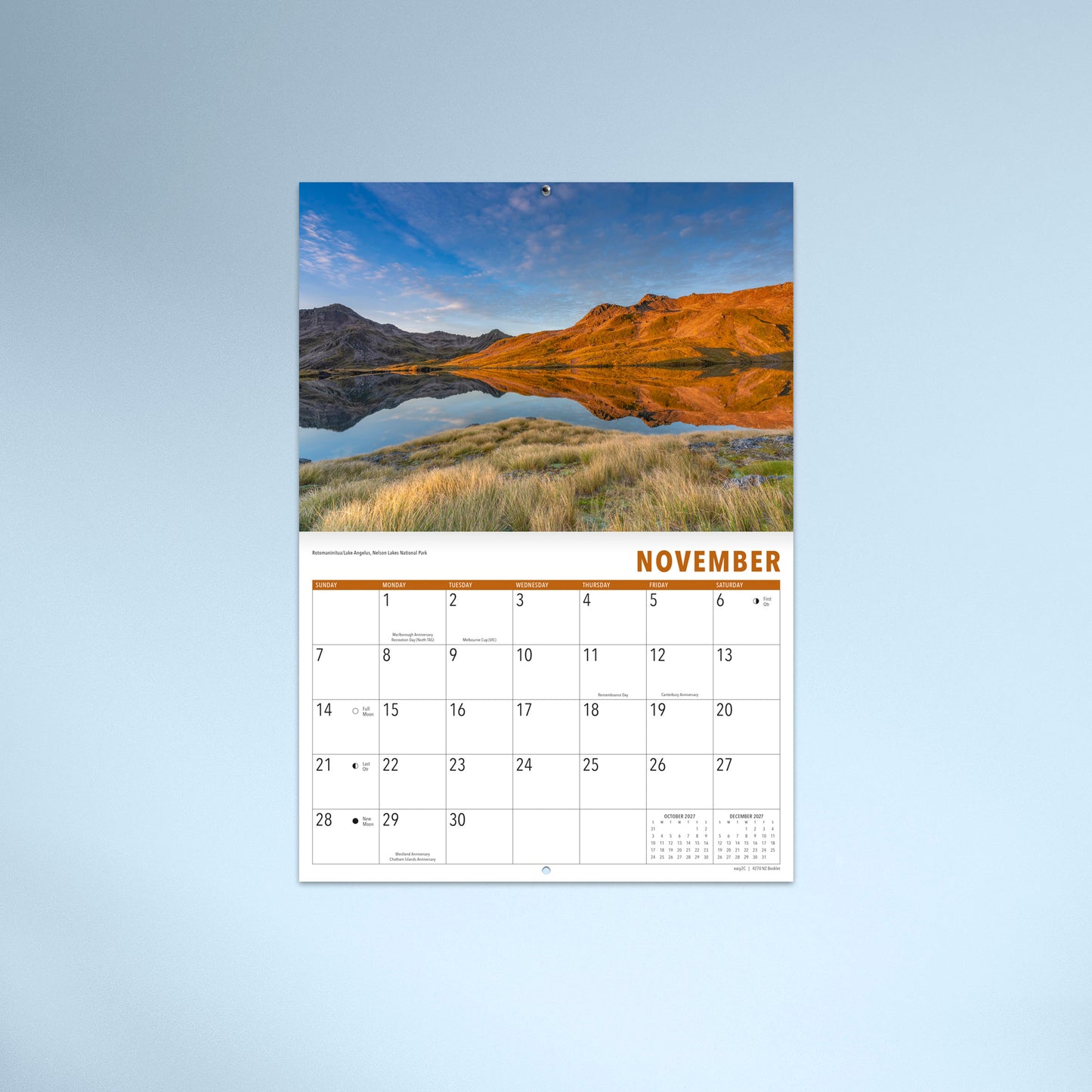 New Zealand 2027 Booklet Calendar
