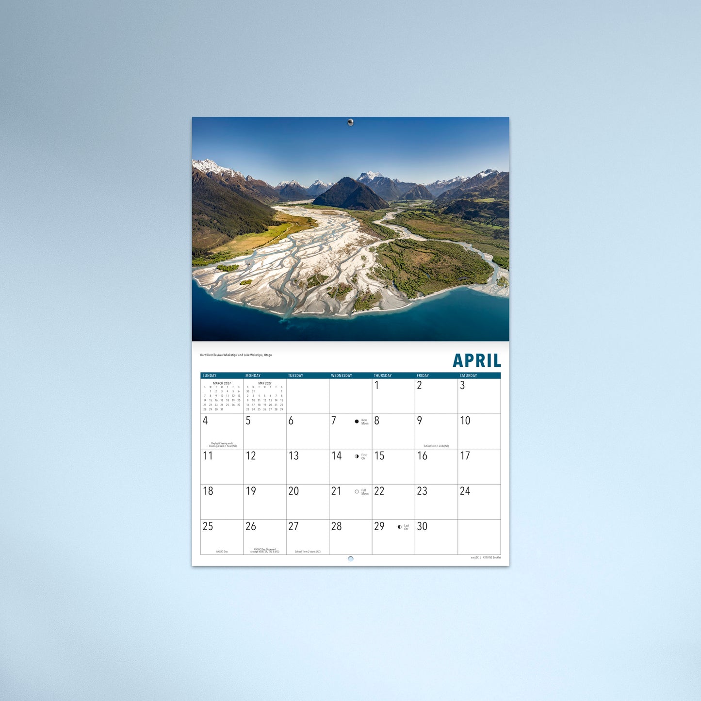 New Zealand 2027 Booklet Calendar