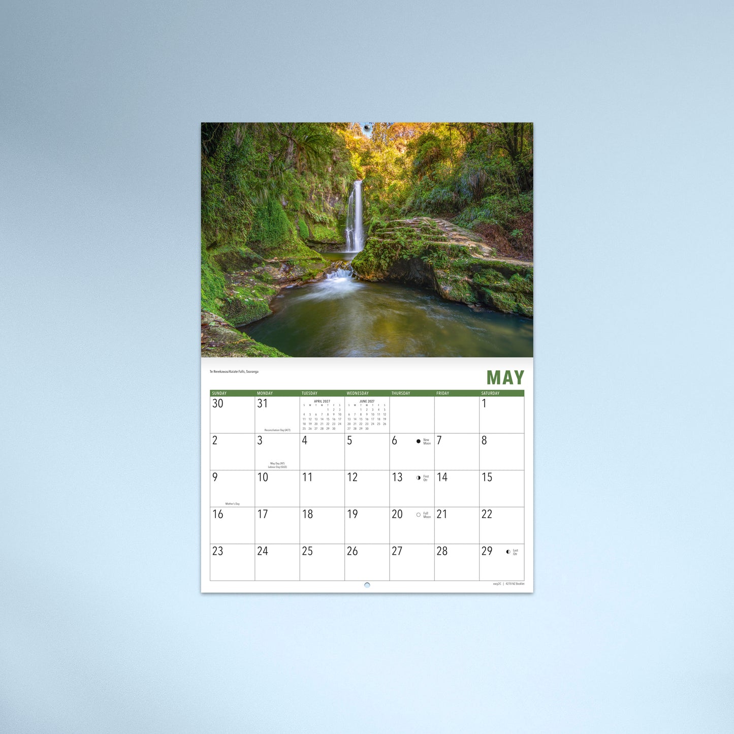 New Zealand 2027 Booklet Calendar