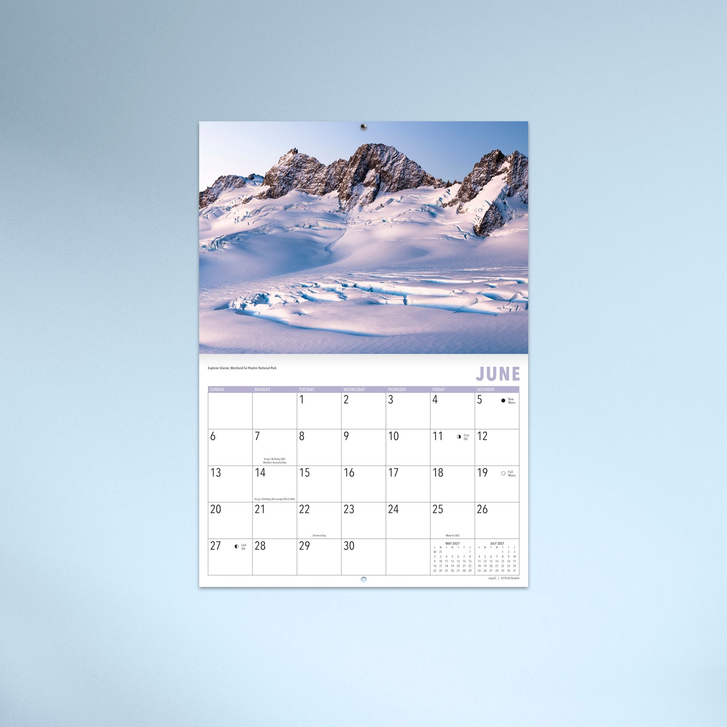 New Zealand 2027 Booklet Calendar