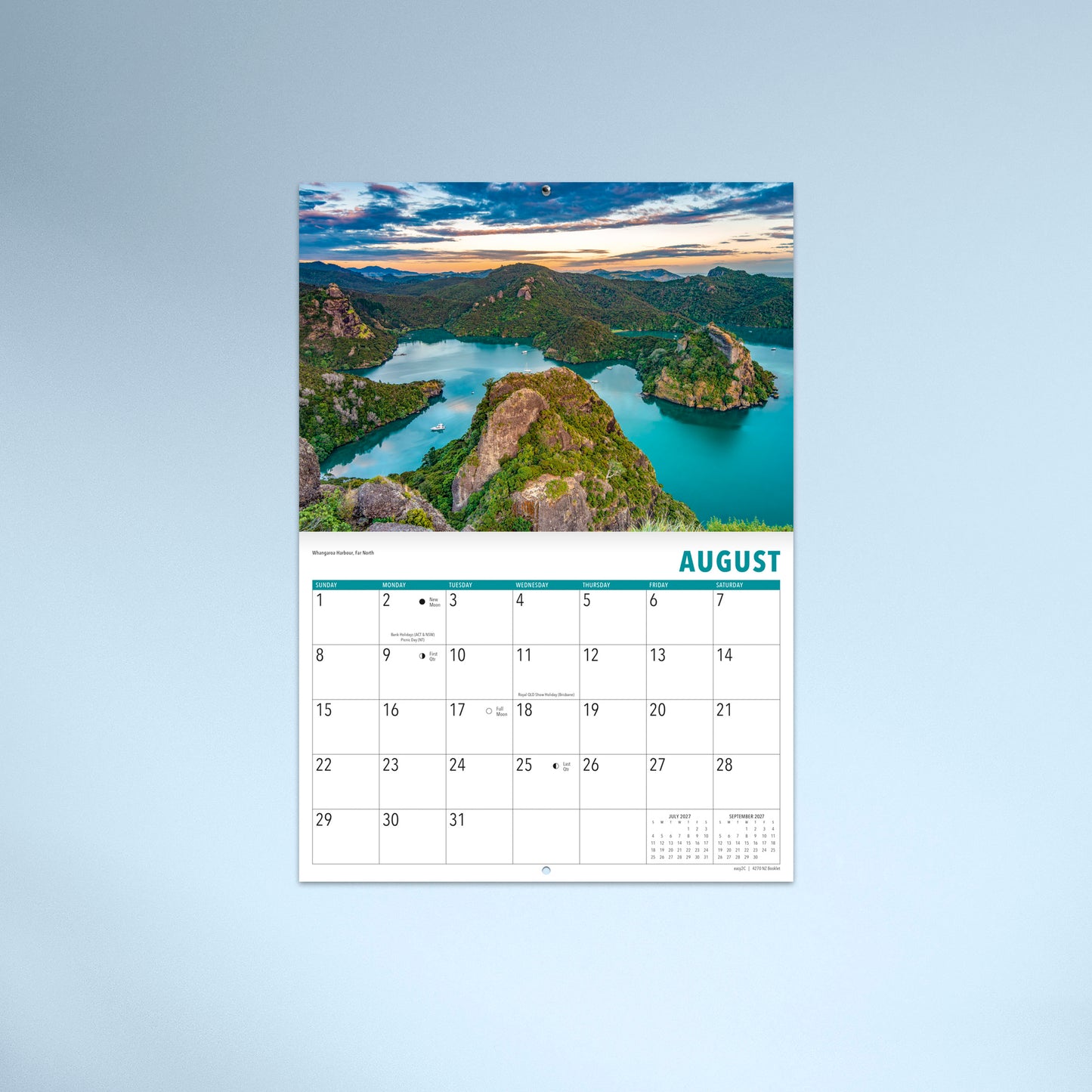 New Zealand 2027 Booklet Calendar
