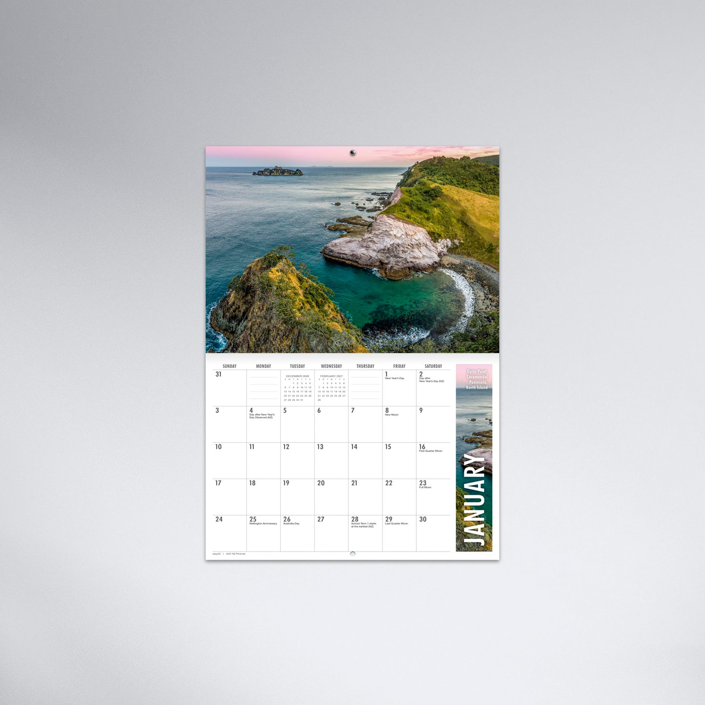 New Zealand Pictorial 2027 Booklet Calendar