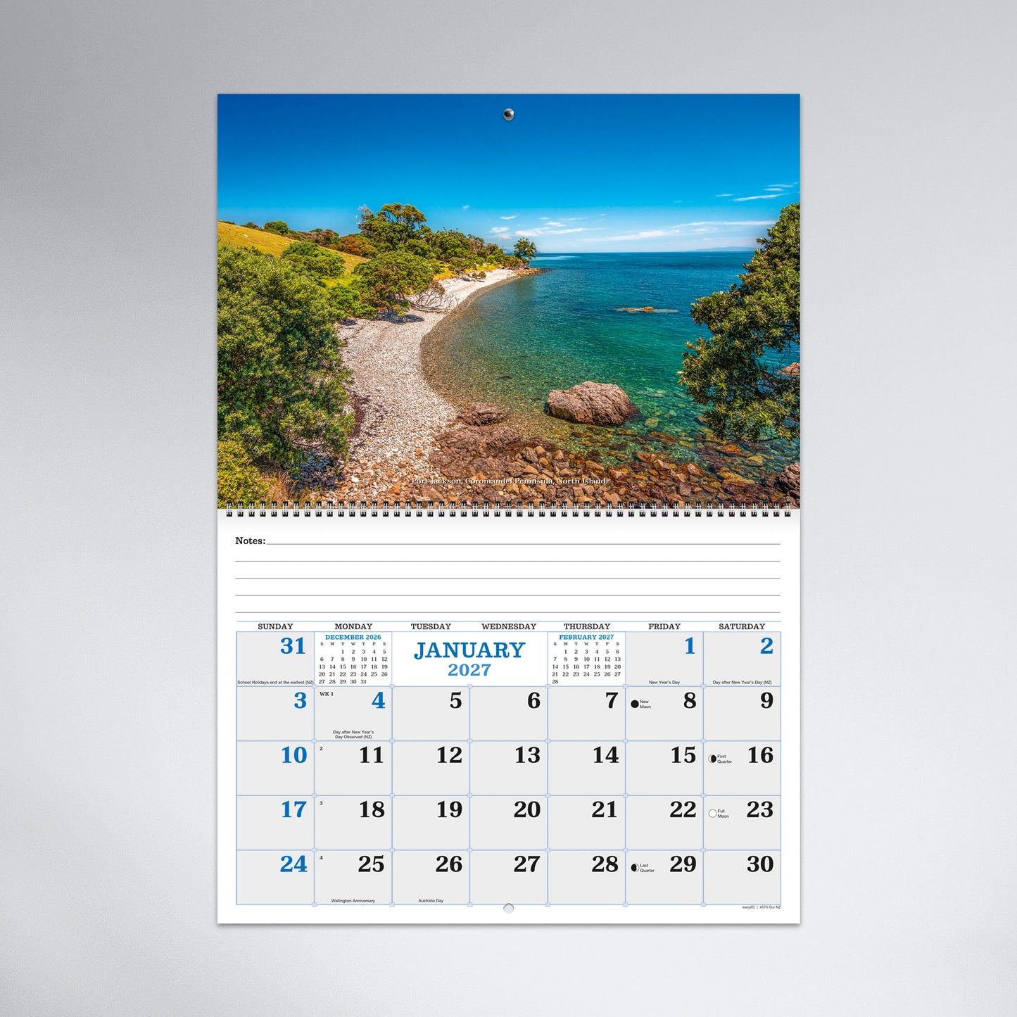 Our New Zealand 2027 Calendar