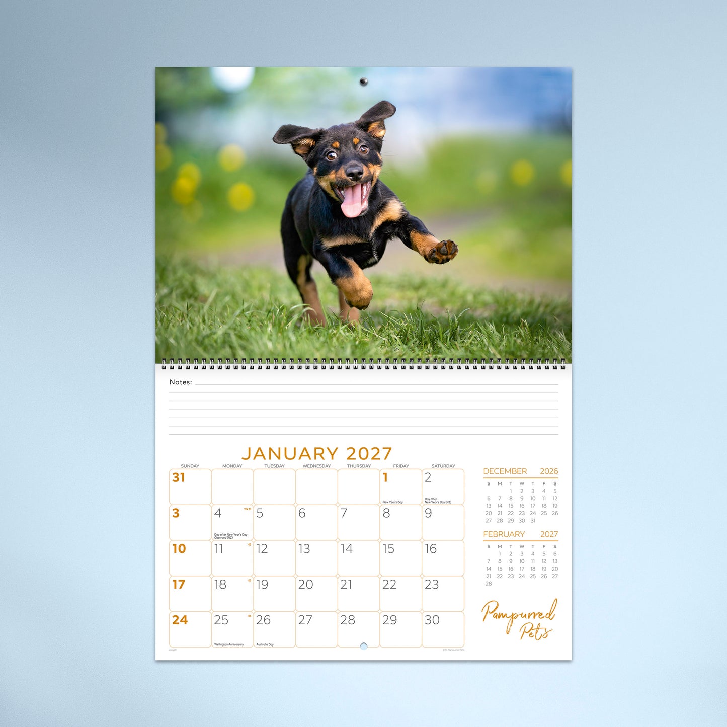 Pampurred Pets Booklet 2027 Calendar