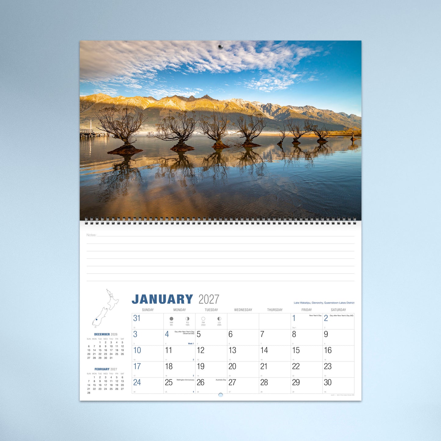 Spirit of New Zealand Booklet Calendar 2027