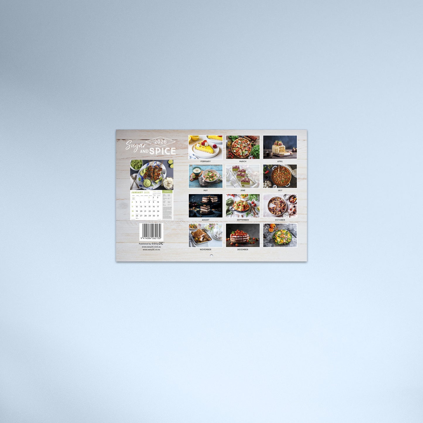 Sugar and Spice 2026 Booklet Calendar