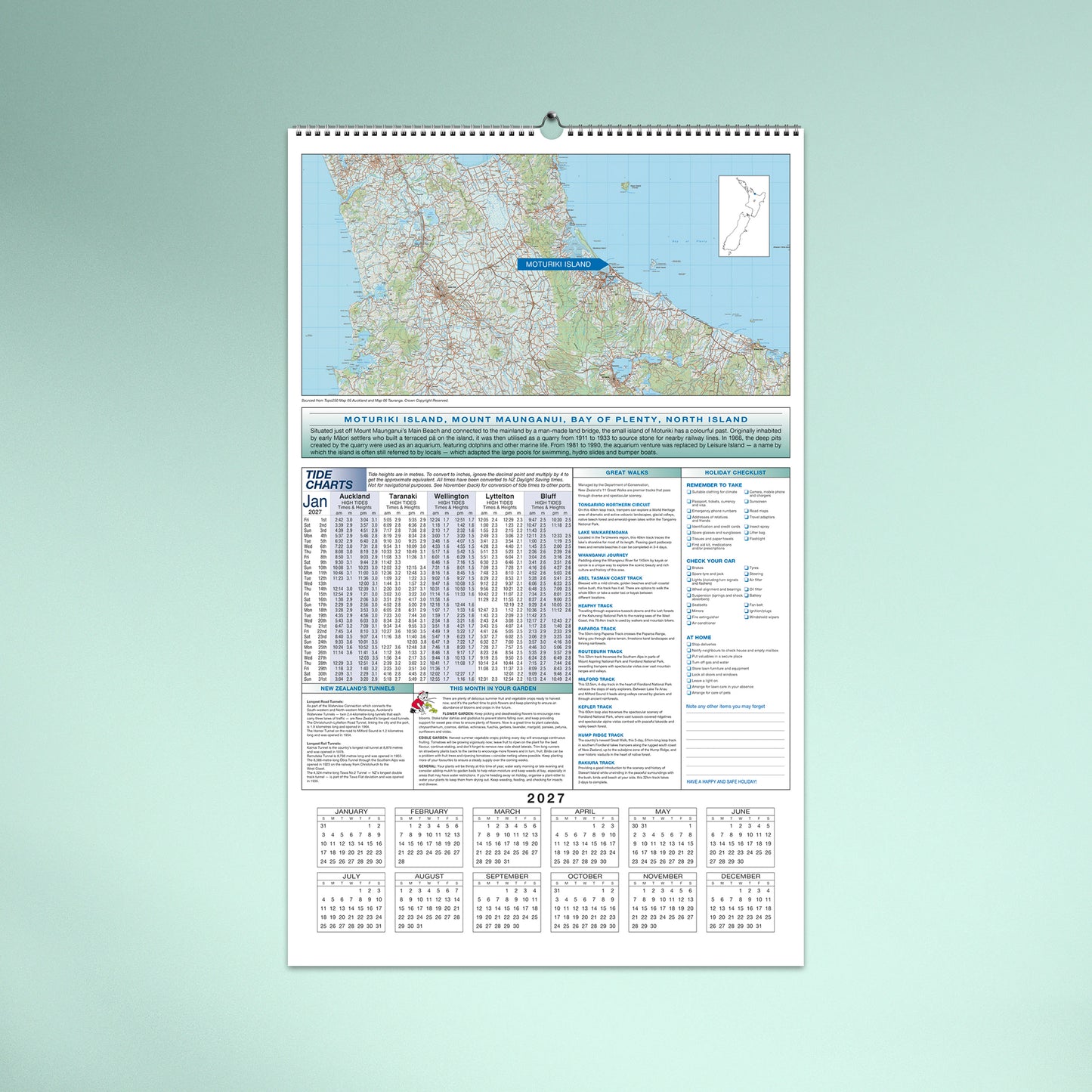 Easy2C NZ Scenic 2027 Wall Calendar