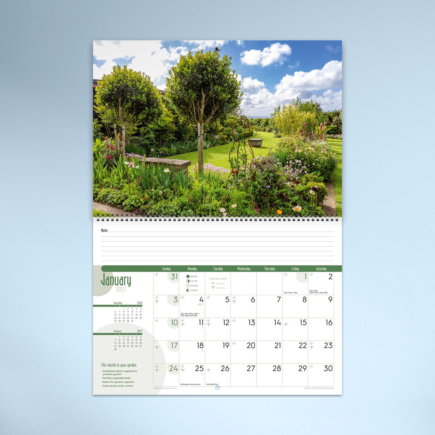 Garden Sanctuaries 2027 Booklet Calendar